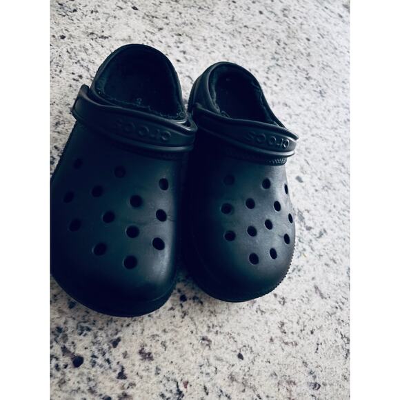 CROCS Shoes - Crocs Black Unisex Adult Classic Lined Clog Womens 8/Mens 6